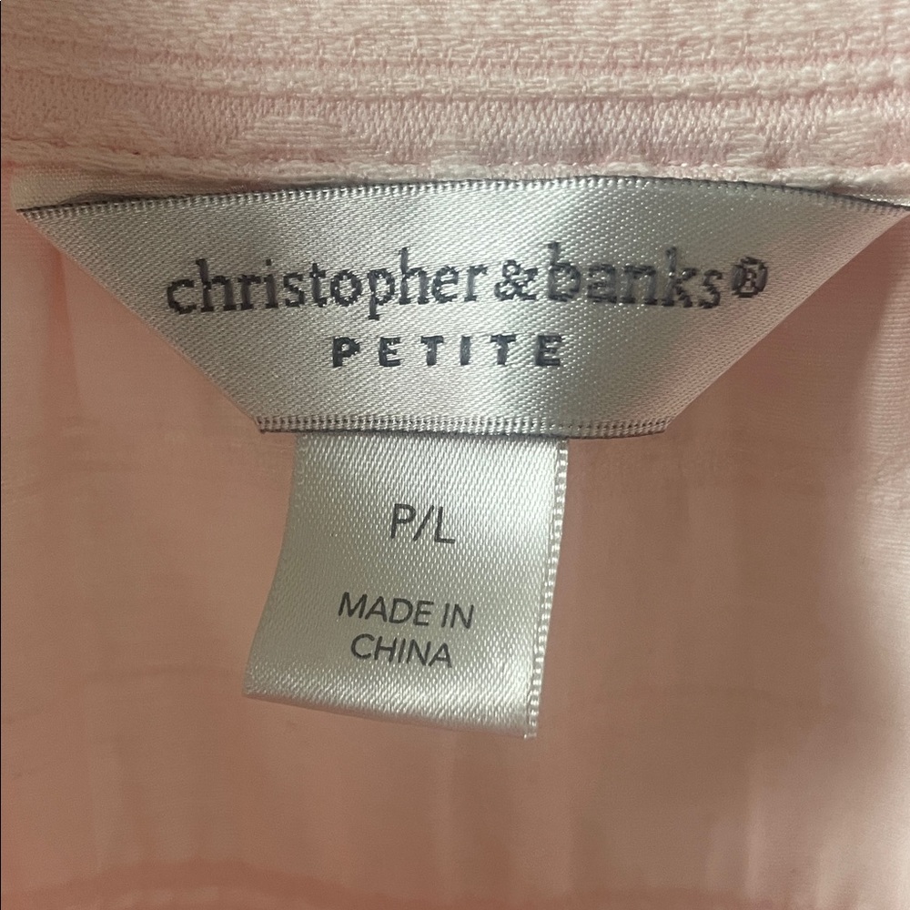 Christopher & Banks Light Pink Utility Jacket - Picture 2 of 12